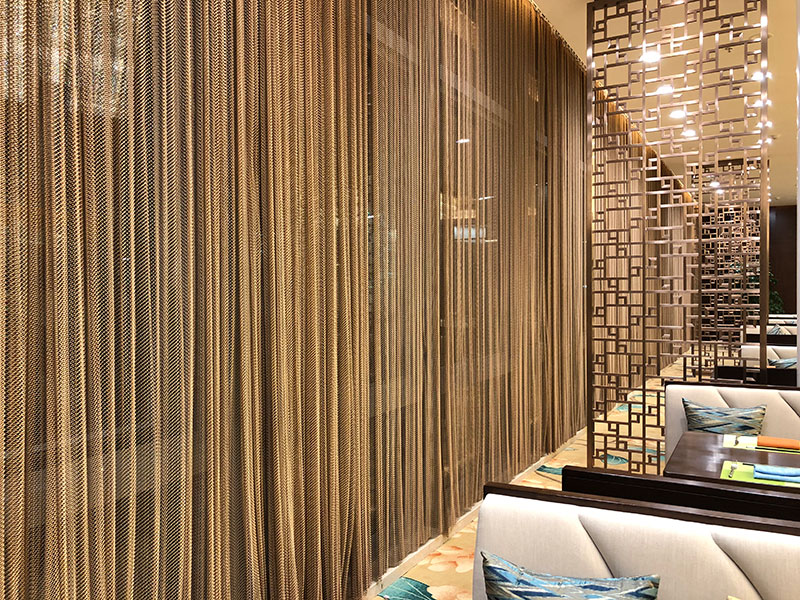 Curtain decoration metal mesh